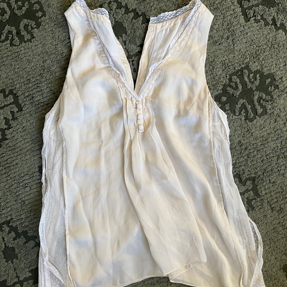 Vintage Chloe double-sided silk tank.